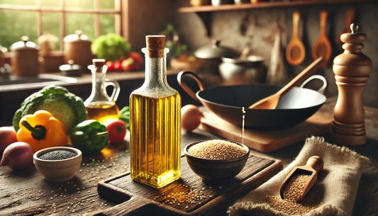 Purepress Oils_Cooking with sesame seed cold pressed oil