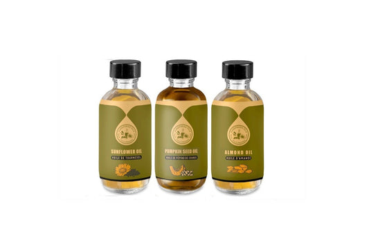 Gift & Tester Set – Cold-Pressed Almond, Pumpkin Seed, and Sunflower Oils (3x60ml)