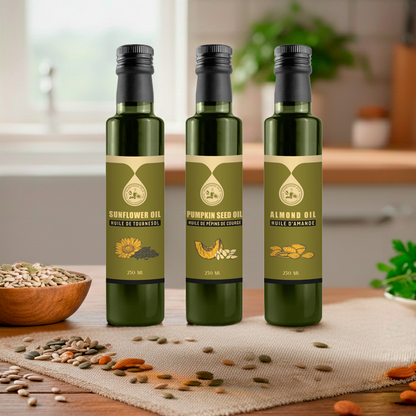 Everyday Essentials Oil Set – 3×250ml Cold-Pressed Oils