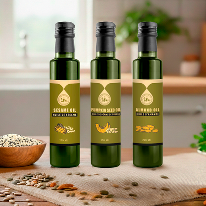 Gourmet & Finishing Oils Set – 3×250ml Cold-Pressed Oils