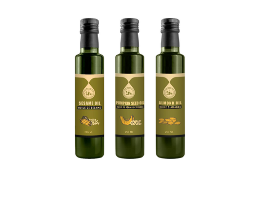 Gourmet & Finishing Oils Set – 3×250ml Cold-Pressed Oils