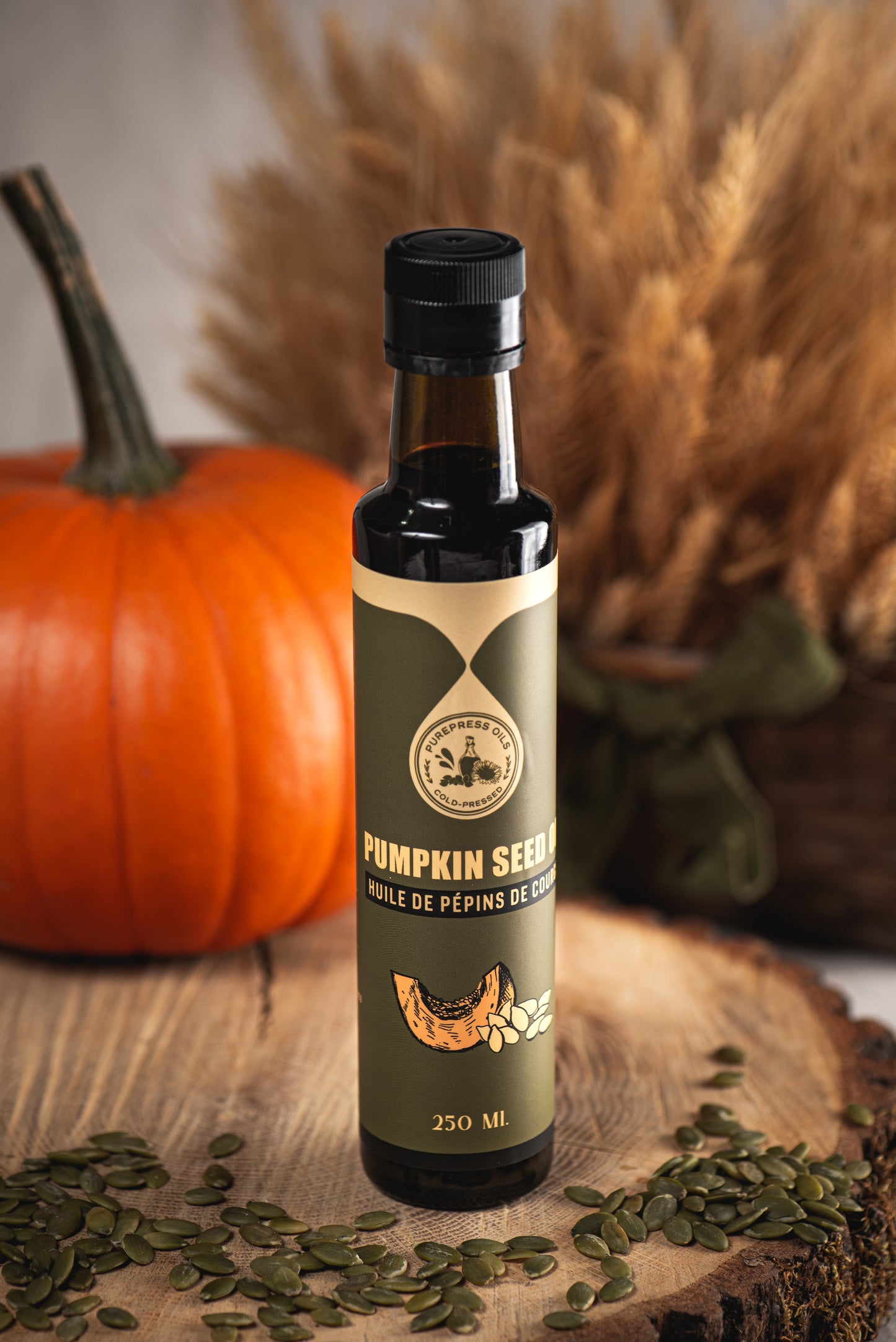 Purepress Oils Pumpkin seed 250ml bottles