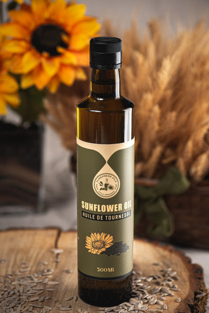 Cold Pressed Sunflower Seed Oil - Pure, Unprocessed, Unfiltered